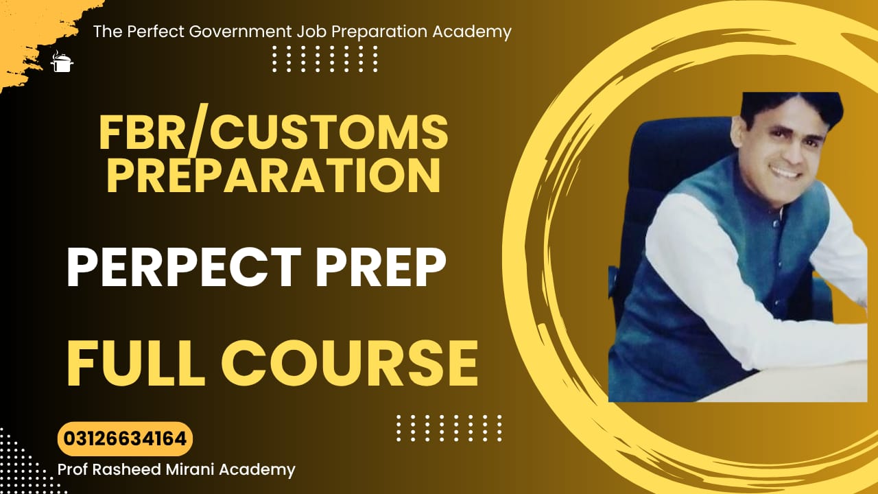 FBR /Customs Job Preparation full course